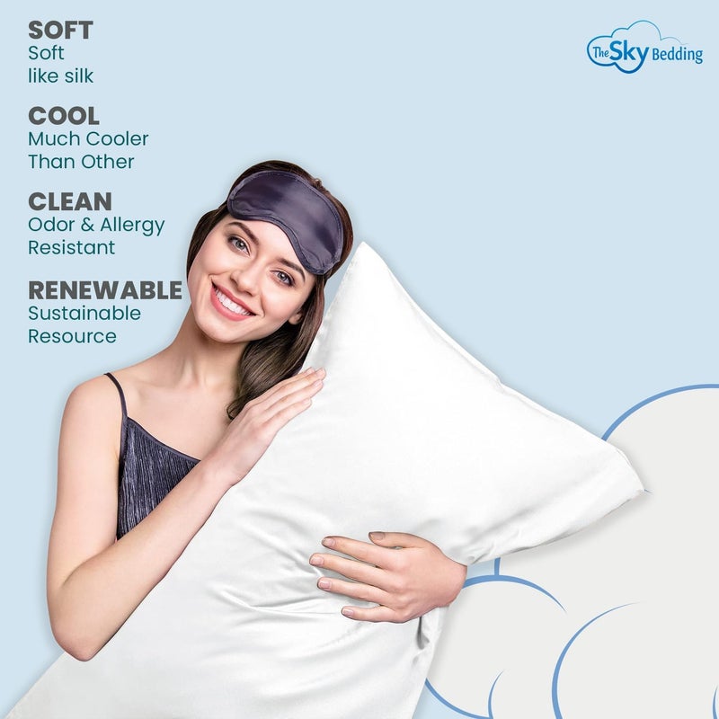 The Sky Bedding Toddler Pillowcase Set of 2 – 500 Thread Count 100% Egyptian Cotton Small Pillow Covers with Hidden Zipper Closure, Soft & Breathable Travel Pillowcase (Taupe, 12x16 Inch) - Image 3